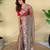 Grey art silk  woven saree