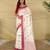 White art silk  woven saree