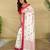 White art silk  woven saree