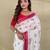 White art silk  woven saree
