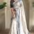White art silk  woven saree