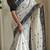 White art silk  woven saree