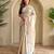 Cream art silk  woven saree