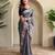 Grey art silk  woven saree