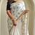 Cream art silk  woven saree