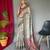 Cream art silk  woven saree