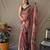 Baby pink art silk  woven saree