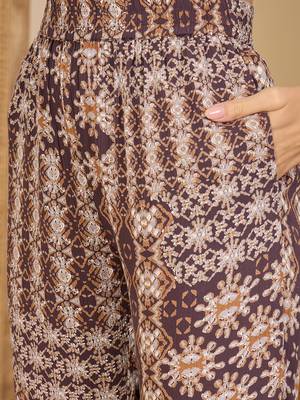 Tropical printed top with trousers 3