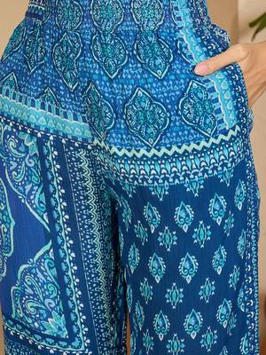 Bohemian printed top with trousers 3