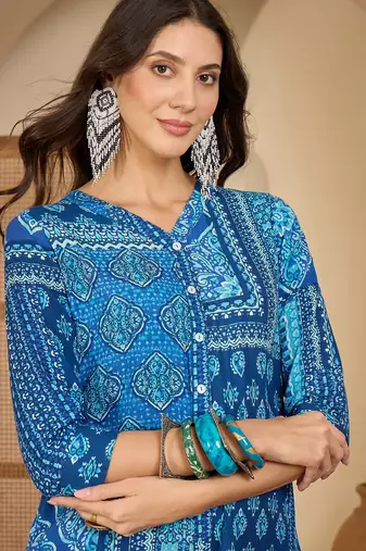 Bohemian printed top with trousers