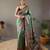 Green art silk  woven saree