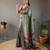 Green art silk  woven saree