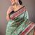 Green art silk  woven saree
