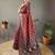 Red art silk  woven saree