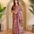Baby pink art silk  woven saree