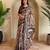 Grey art silk  woven saree