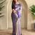 Lavender art silk  woven saree
