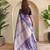 Lavender art silk  woven saree