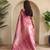 Pink art silk  woven saree