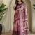 Baby pink art silk  woven saree