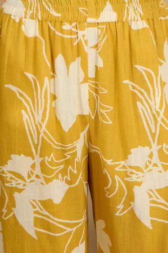 Women yellow pure cotton printed co-ords