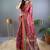 Maroon art silk  woven saree