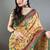 Yellow art silk  woven saree