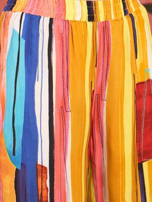 Women multi viscose rayon printed co-ords 3
