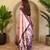 Baby pink art silk  woven saree