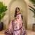 Baby pink art silk  woven saree