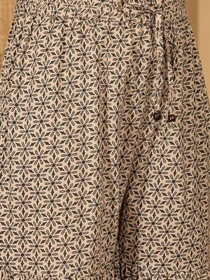 Women multi cotton printed co-ords 4
