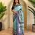 Sky blue art silk  woven saree