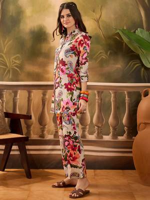 Floral printed shirt & trouser 4