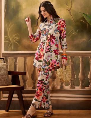 Floral printed shirt & trouser 5