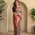 Wine art silk  woven saree