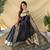 Black art silk  woven saree