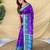 Purple art silk  woven saree