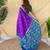 Purple art silk  woven saree