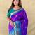 Purple art silk  woven saree