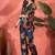Floral printed v-neck tunic & trouser