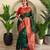 Green art silk  woven saree