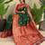 Green art silk  woven saree