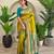 Lemon art silk  woven saree