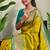 Lemon art silk  woven saree