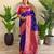 Magenta art silk  woven saree