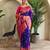 Magenta art silk  woven saree