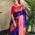 Magenta art silk  woven saree