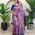 Onion pink art silk  woven saree