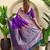 Purple art silk  woven saree