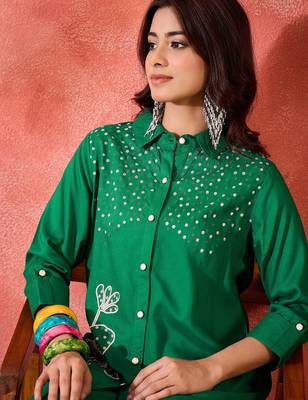 Embroidered shirt & trousers co-ord set 5